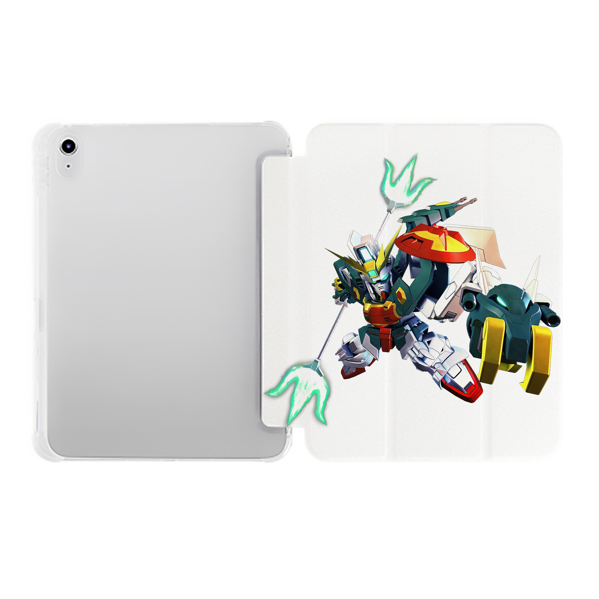 （画像用） 機動戦士ガンダム Mobile Suit Gundam IPad ケース ペン収納付き 三つ折りスタンド PUレザー×シリコン 対応機種9.5/10.5/10.9インチ